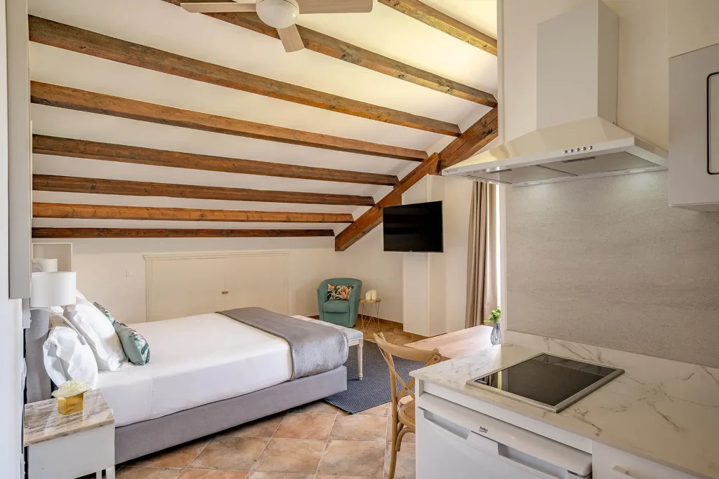 Estudio turístico Atardecer en Suances con cama king size y luz natural